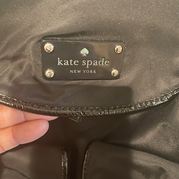 Kate Spade BackPack Drawstring black Gold hardware - Picture 2 of 8
